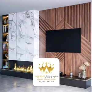 ديكورات شاشات خشب