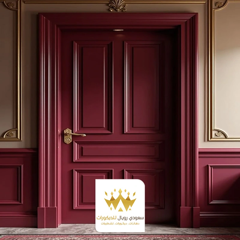 دهان ابواب خشب جدة